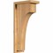 Ekena Millwork Huntington Smooth Corbel w/Backplate, Western Red Cedar, 5 1/2"W x 10"D x 22"H COR06X10X22HUN01SWR - alternate 1